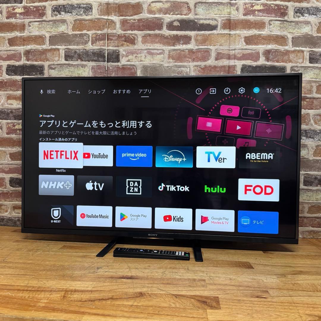 SONY 43V型 4K 液晶テレビ BRAVIA KJ-43X8000H