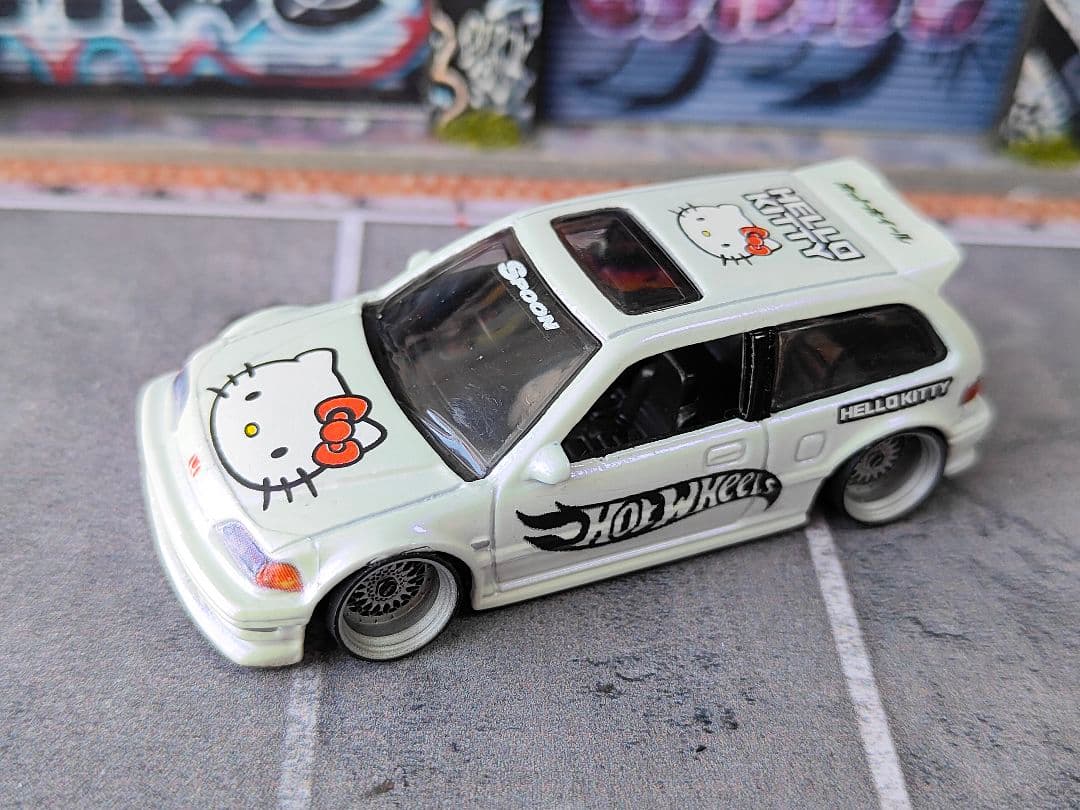 ホットウィールカスタム ホンダ シビック EF9 パープルパール☆トミカ改造