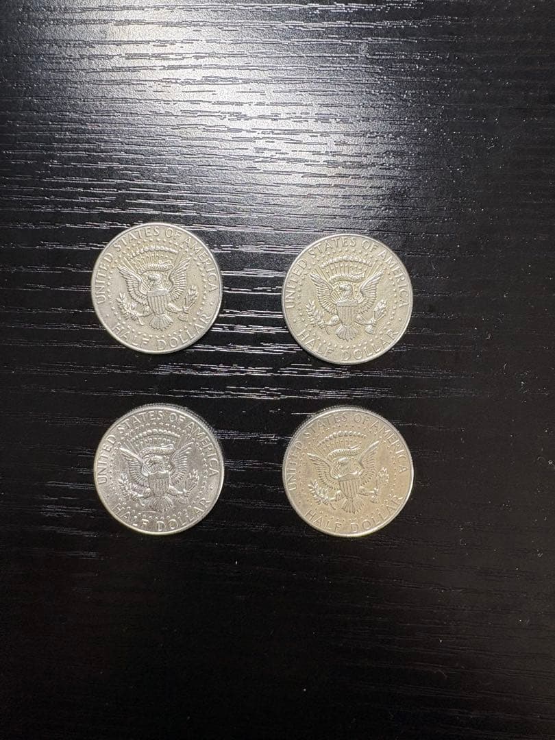 ケネディ　1964年製　4枚　ハーフダラー　銀貨