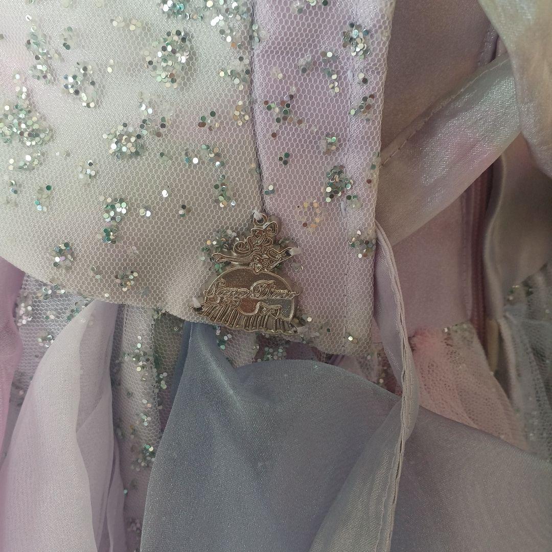 パステルフリルウェディングドレス