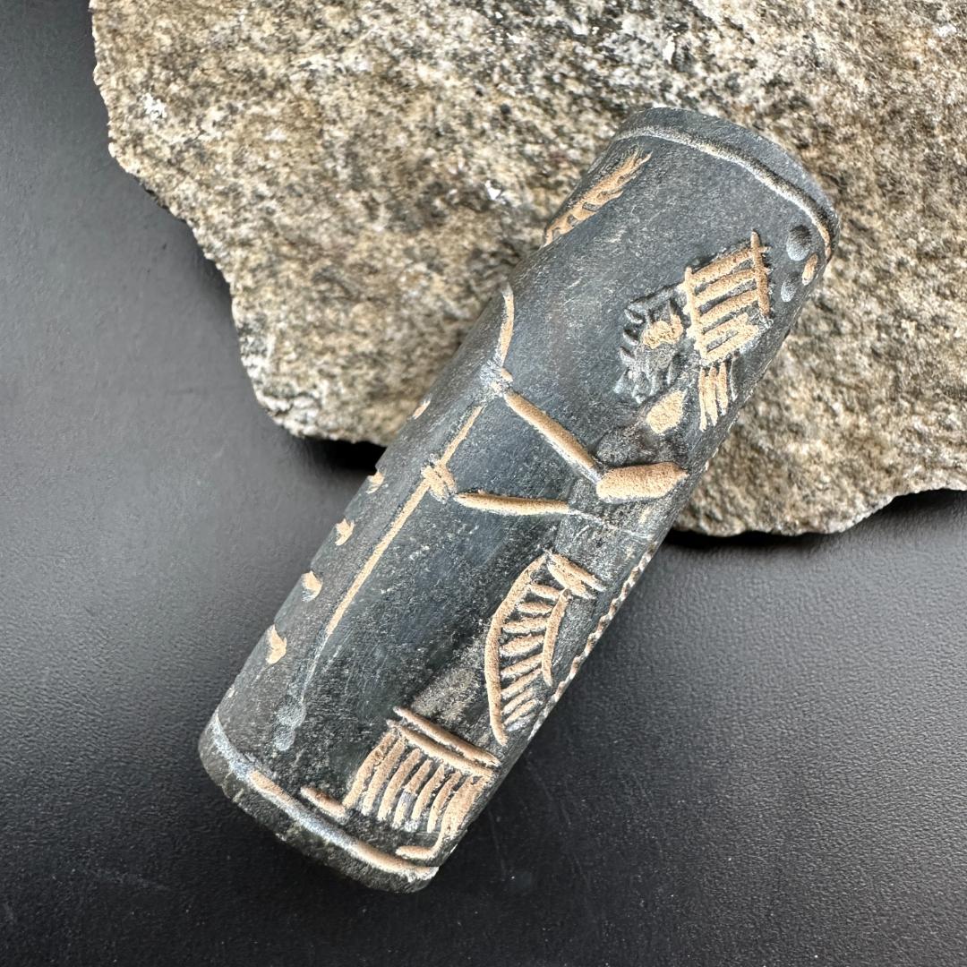 円筒印章 古代メソポタミア文明 楔形文字 バビロニア バビロン 1484