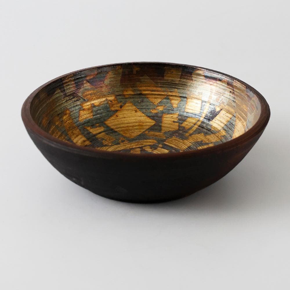 京都二條河原町西 平安 象福（ 嘉納象福 ）作 鳥鉢形 菓子器 大黒 茶道具