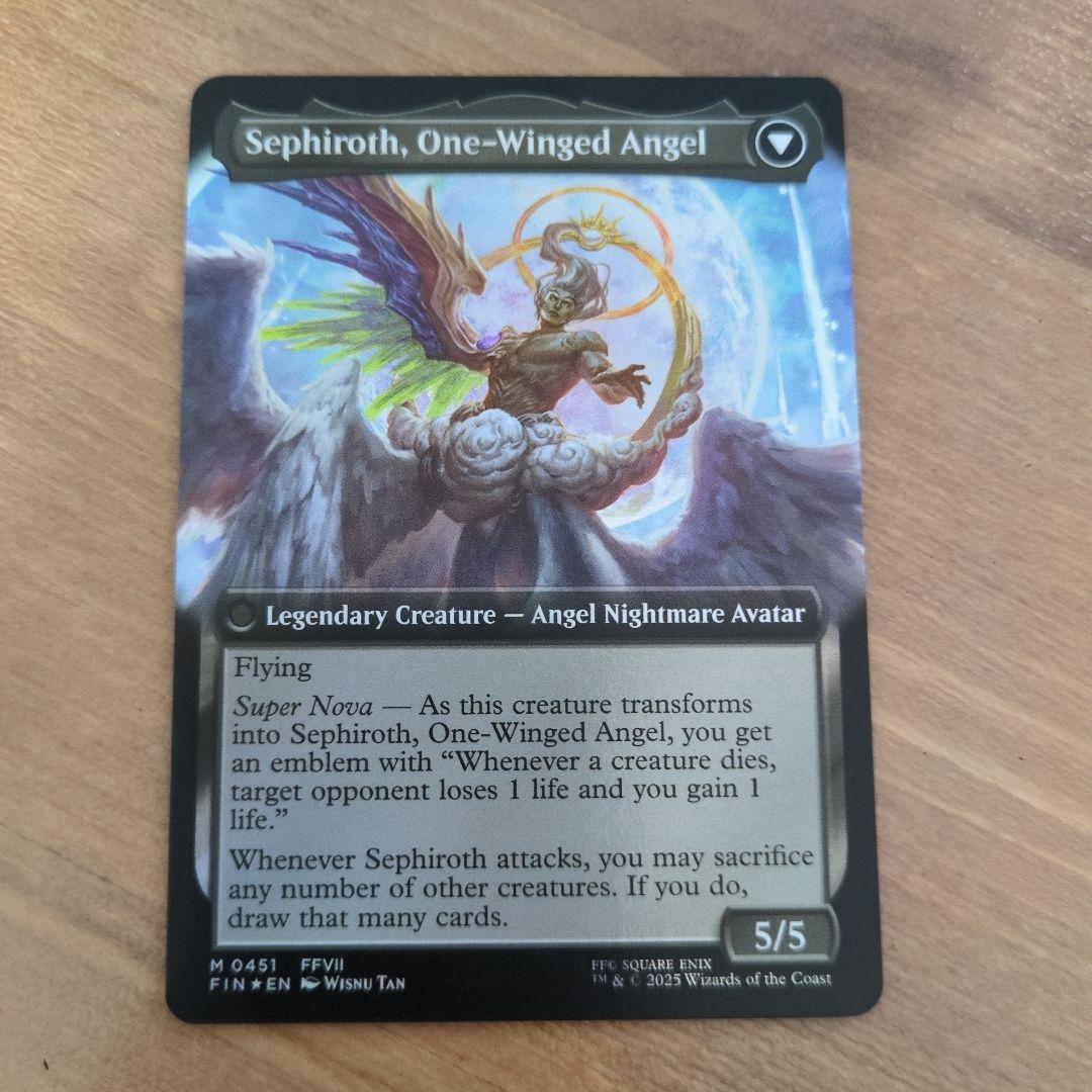 【Bundle限定/拡張Foil】威名のソルジャー、セフィロス/片翼の天使（英）