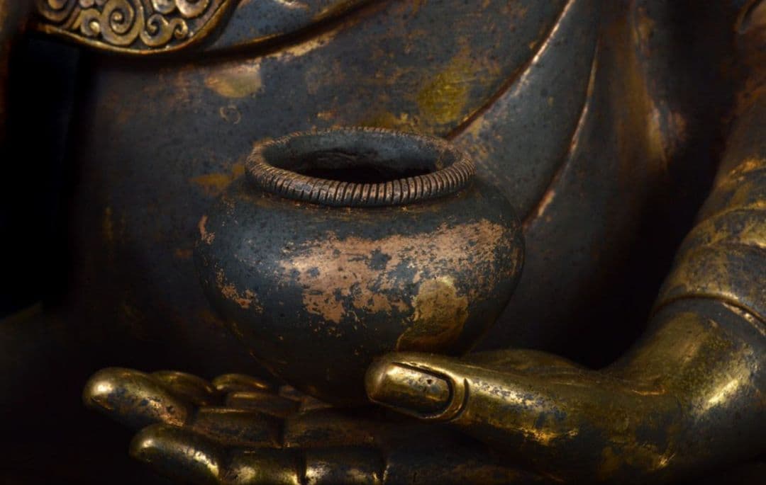 チベット特大仏像 高さ57cm 仏教美術 古銅 鍍金釈迦如来坐像(釋迦牟尼佛)