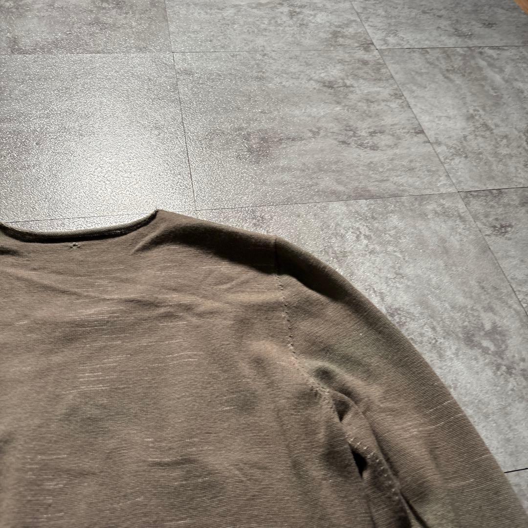 トップス label under construction reversible knit