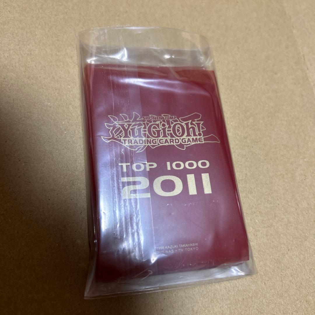 遊戯王 TOP1000 2011 赤 スリーブ 50枚