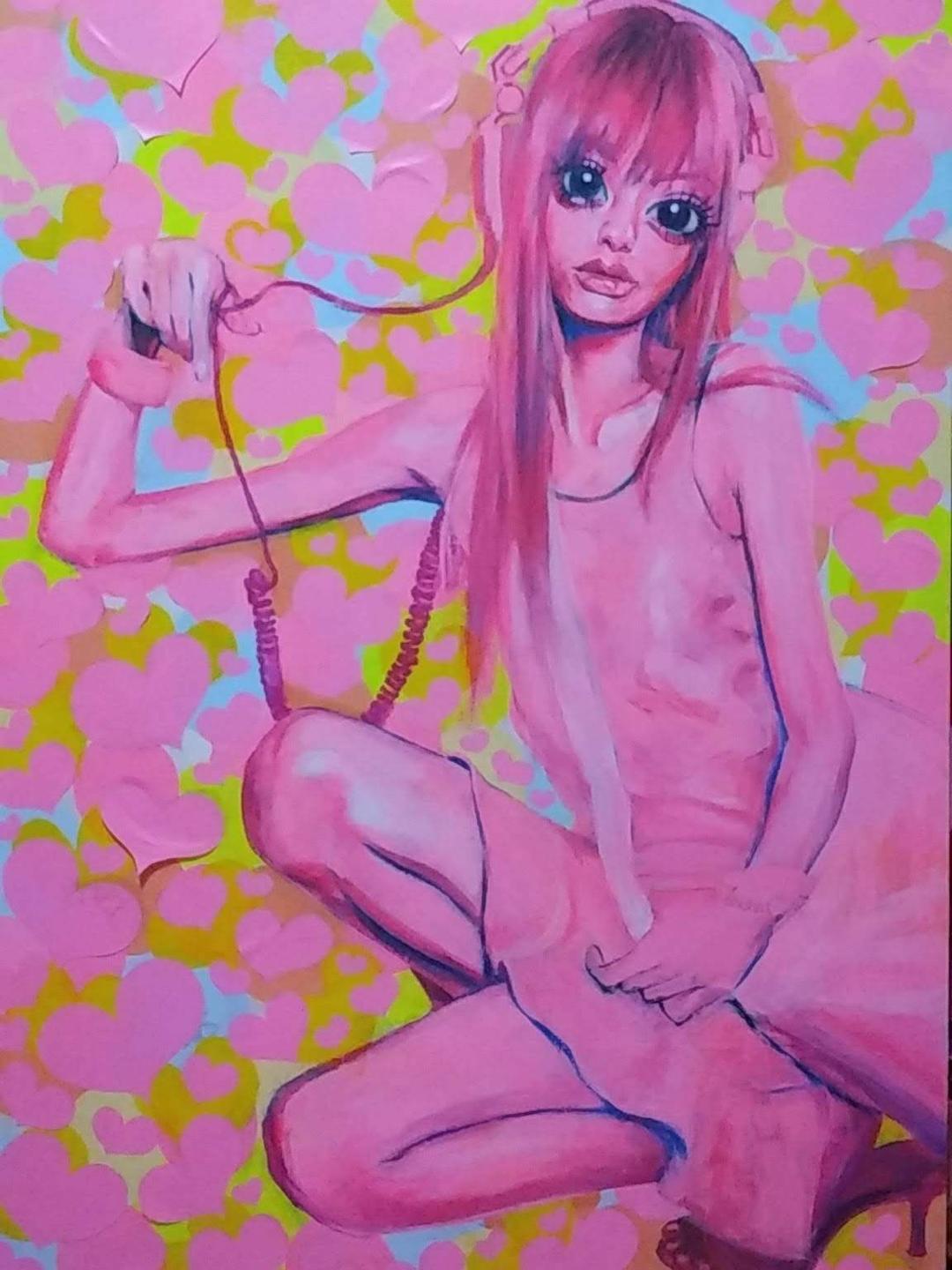 あさくら画廊のハートの世界の女の子☆