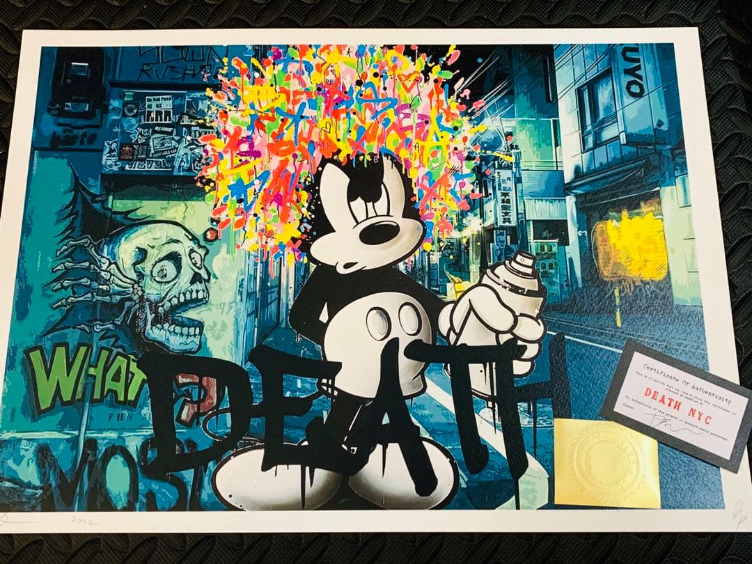新入荷！世界限定品。正規品DEATH NYC ポップアート ミッキーマウス