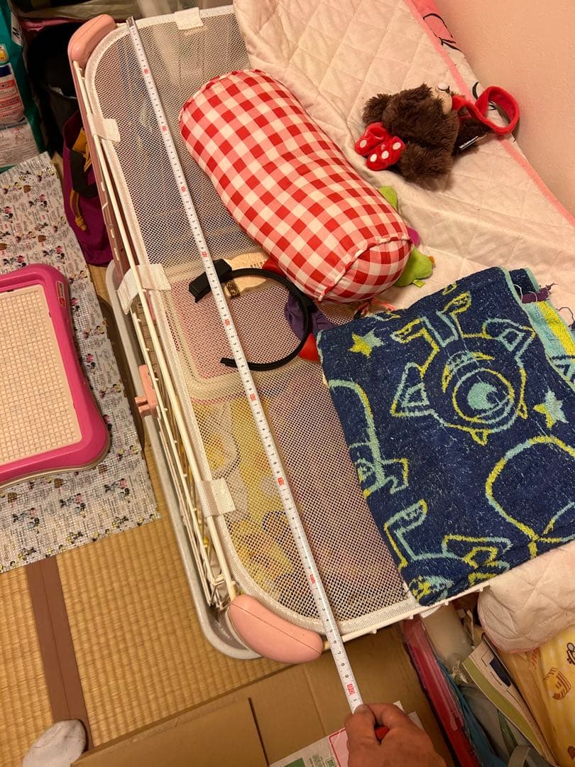 小動物用ケージ ピンク 扉付き