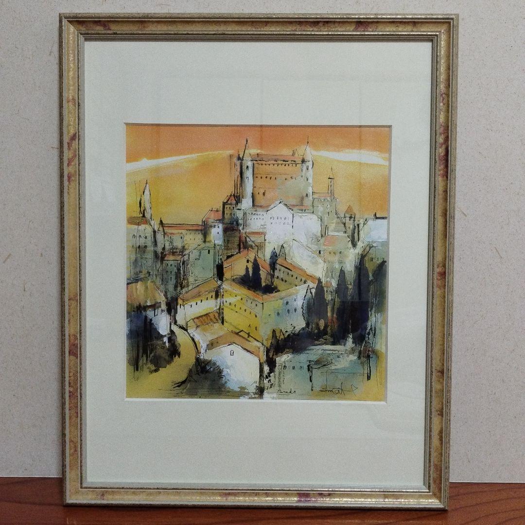 絵画 トレド風景 立松脩