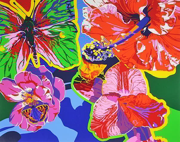 ヒロヤマガタ 【ハイビスカス】 シルクスクリーン