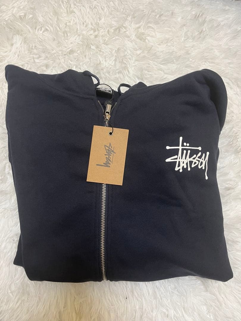 Stussy ネイビー パーカー Mサイズ