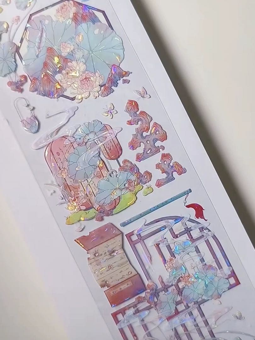 花柒所《云梦泽》海外マスキングテープ　マステ 【2383】