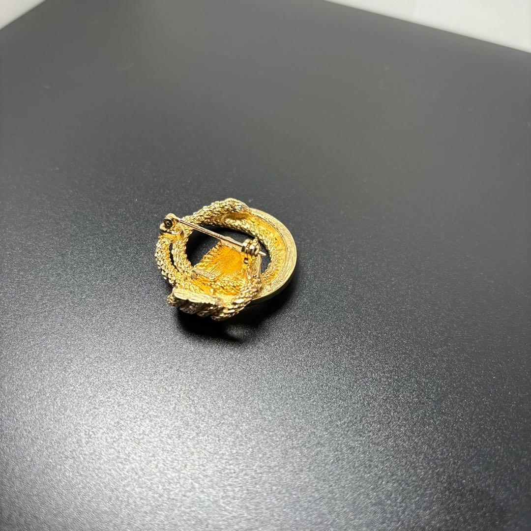 Christian Dior ブローチ　ゴールド　ビンテージ