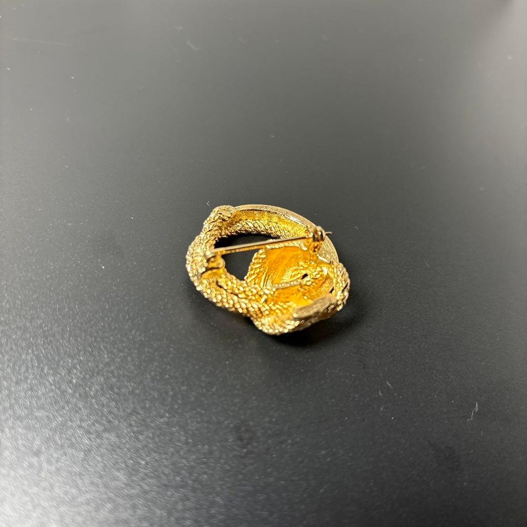 Christian Dior ブローチ　ゴールド　ビンテージ