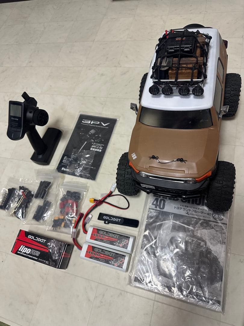 タミヤラジコン　CR-01 クローラー4WS仕様 フルセット　3PVフタバプロポ