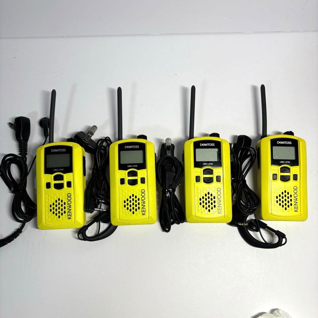 KENWOOD UBZ-LP20 トランシーバー インカム 4台セット