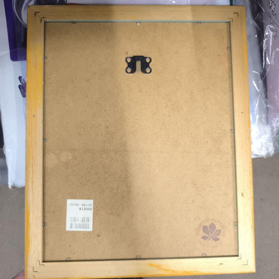 ひまわりの油彩画（黄色いフレーム）