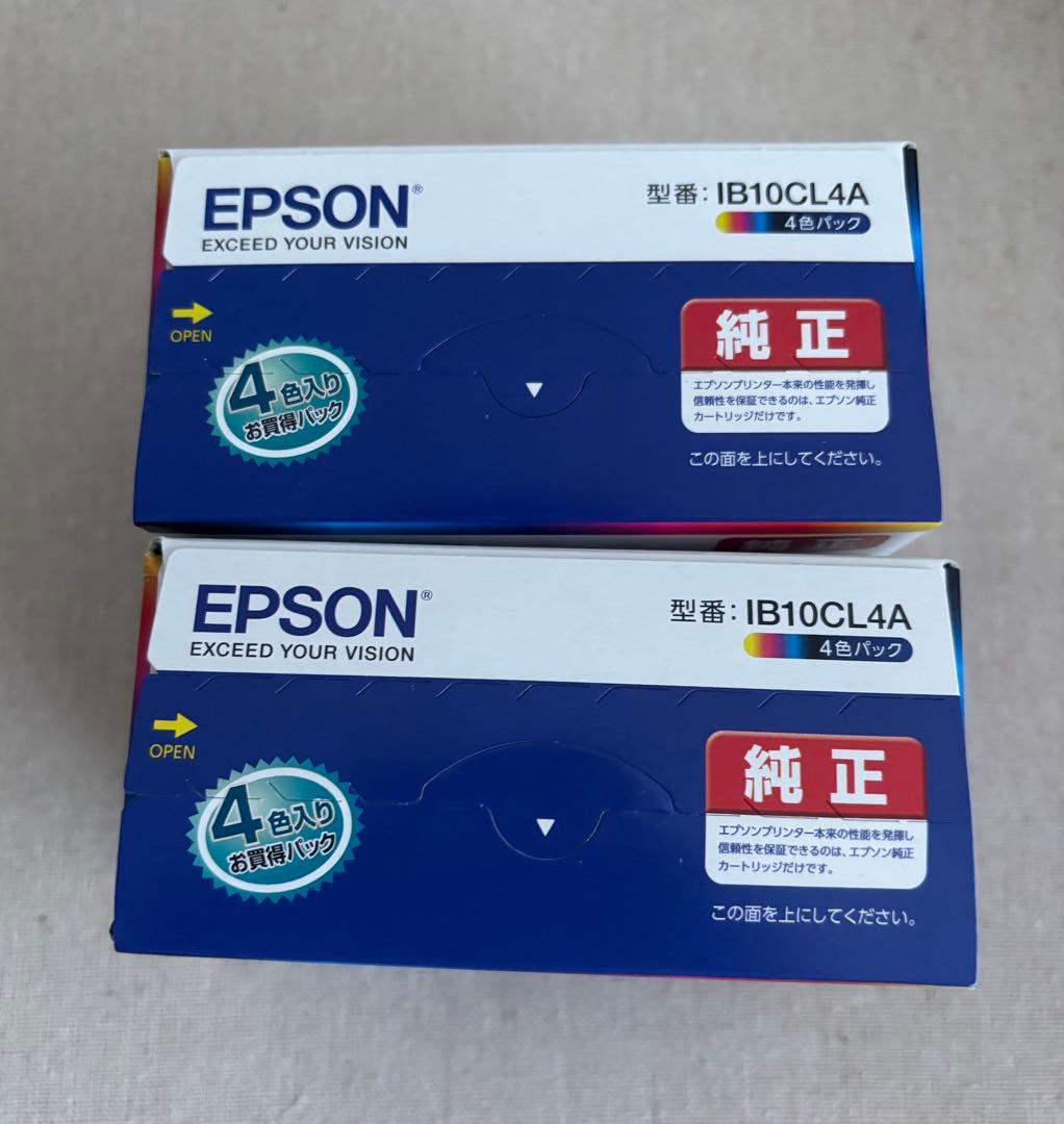 【新品】EPSON IB10CL4A インクカートリッジ 4色パック×2個