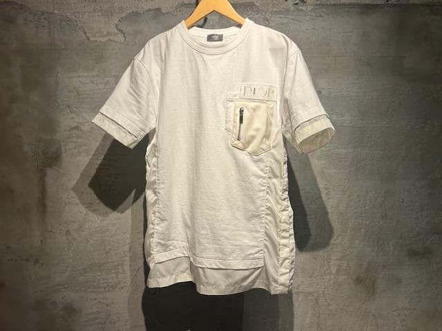♪送料無料★DIOR × sacai★名作コラボ★Tシャツ★異素材構築★白★M♪