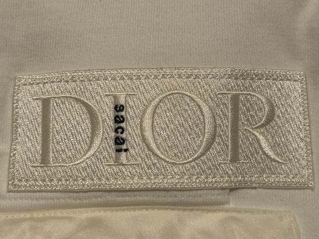 ♪送料無料★DIOR × sacai★名作コラボ★Tシャツ★異素材構築★白★M♪