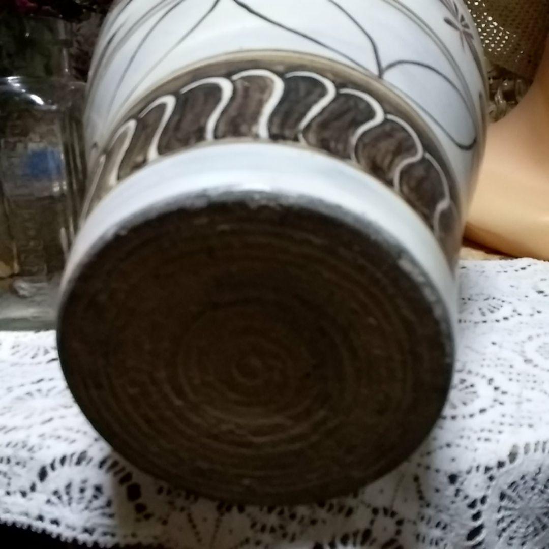 中国　古玩　磁州釜魚紋やきもの