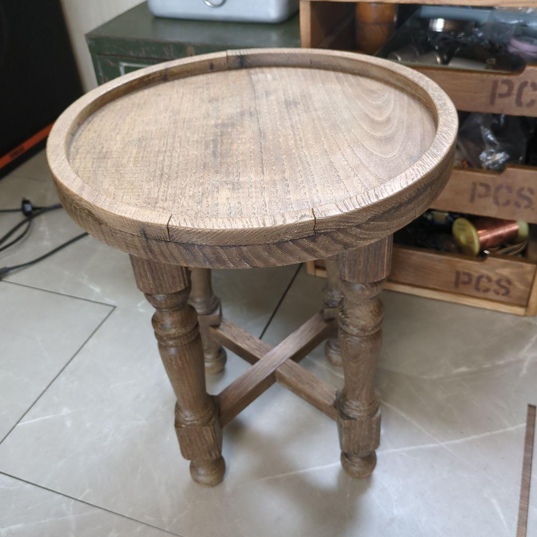 ブロカント　ビィンテージ花台　飾り台　サイドテーブル