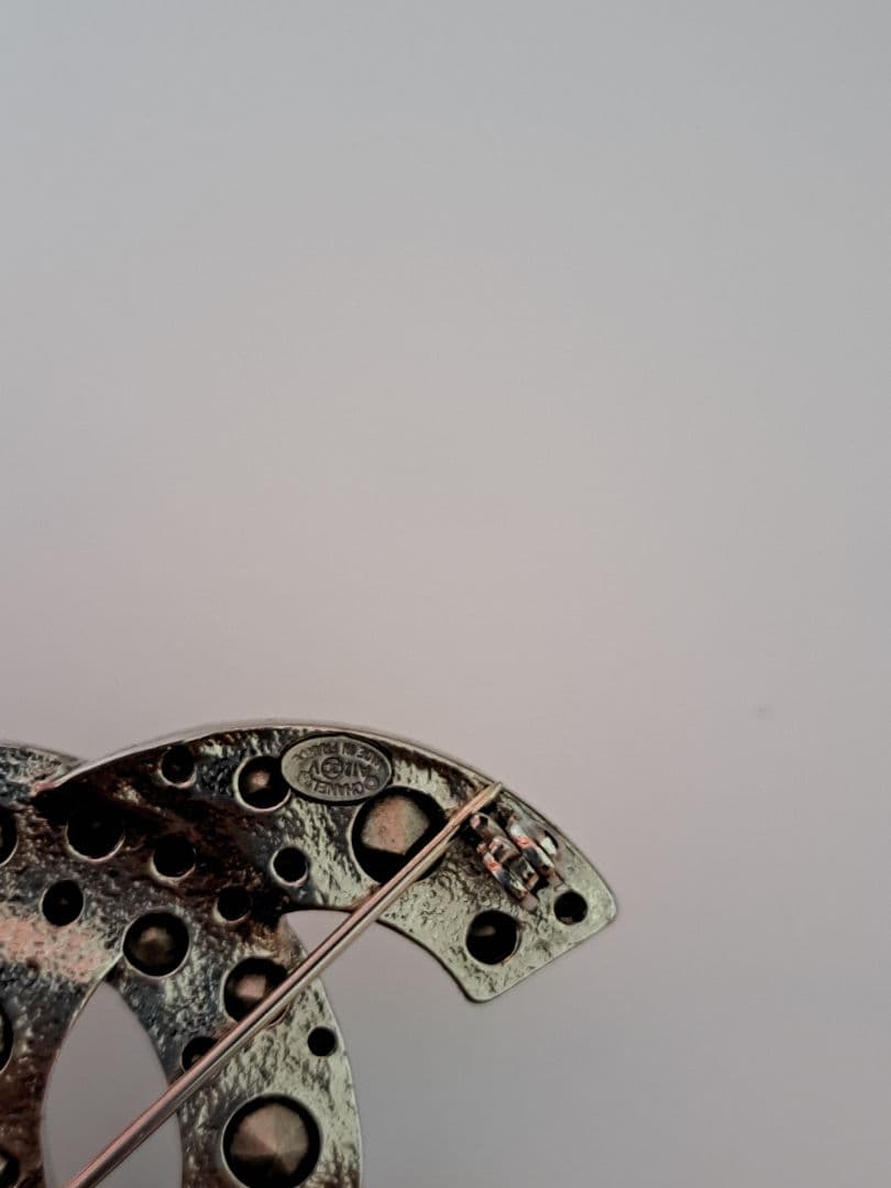 ♥美品♥シャネル ココマーク クリスタル ブローチ