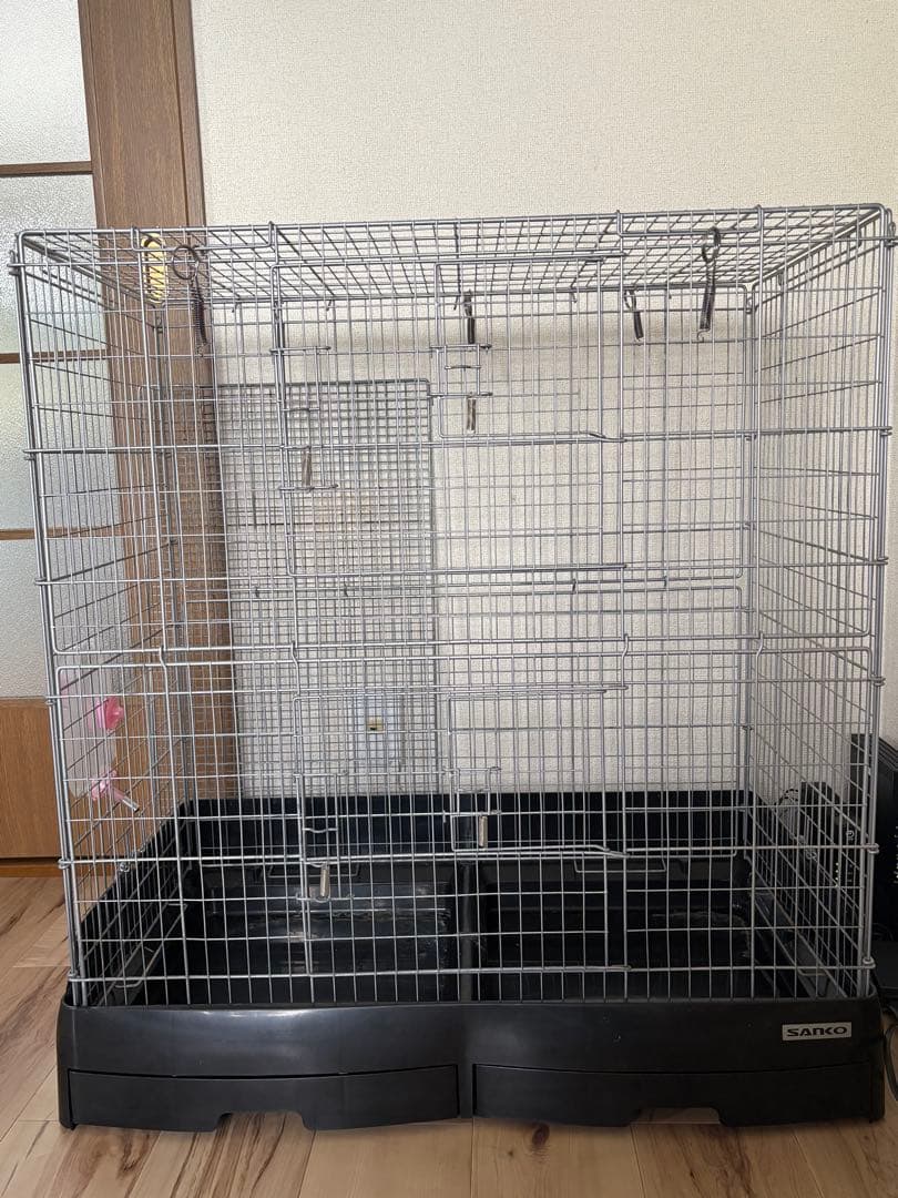 SANKO 大型小動物用ケージ 給水ボトル付き