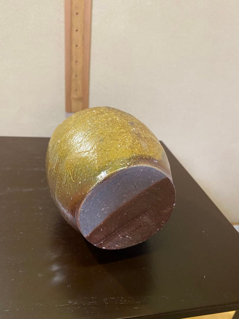 ⭐️本日限定⭐️茶道具/花入 『備前くりぬき掛花入』 岡田輝 共箱 茶の湯