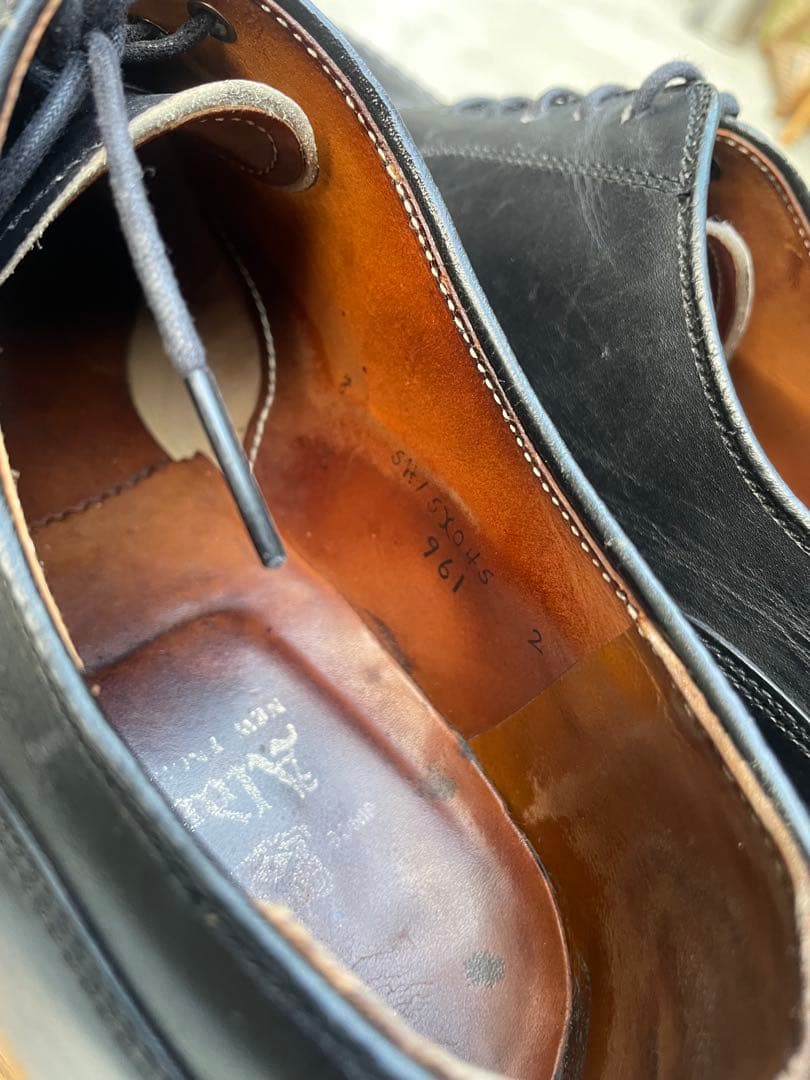 Alden ブラックシューズ　箱あり