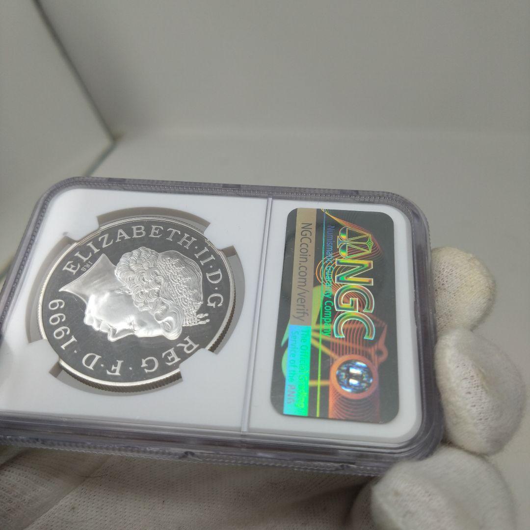 人気 PF68 ウルトラカメオ ダイアナ妃追悼記念　銀貨　1999年