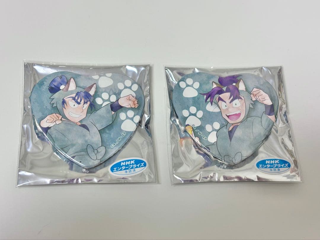 忍たま乱太郎 ハート缶バッジ ナンジャタウン 第一弾 食満留三郎 潮江文次郎