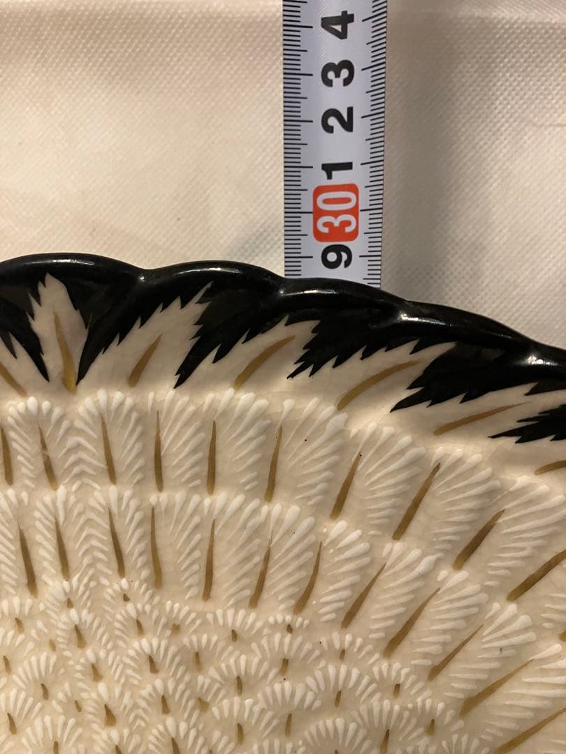 「Dragon」鶴　皿　置物