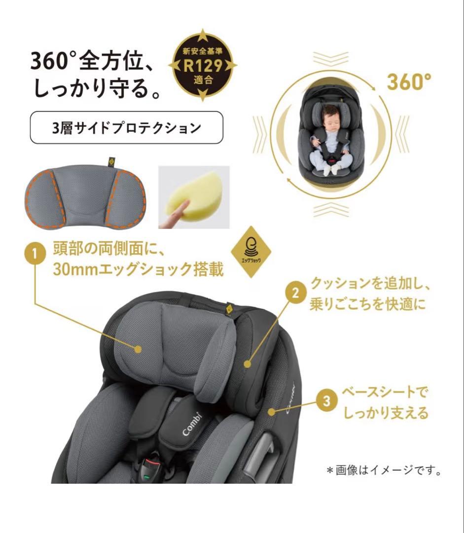 チャイルドシート　コンビ THE S plus ISOFIX エッグショックZD