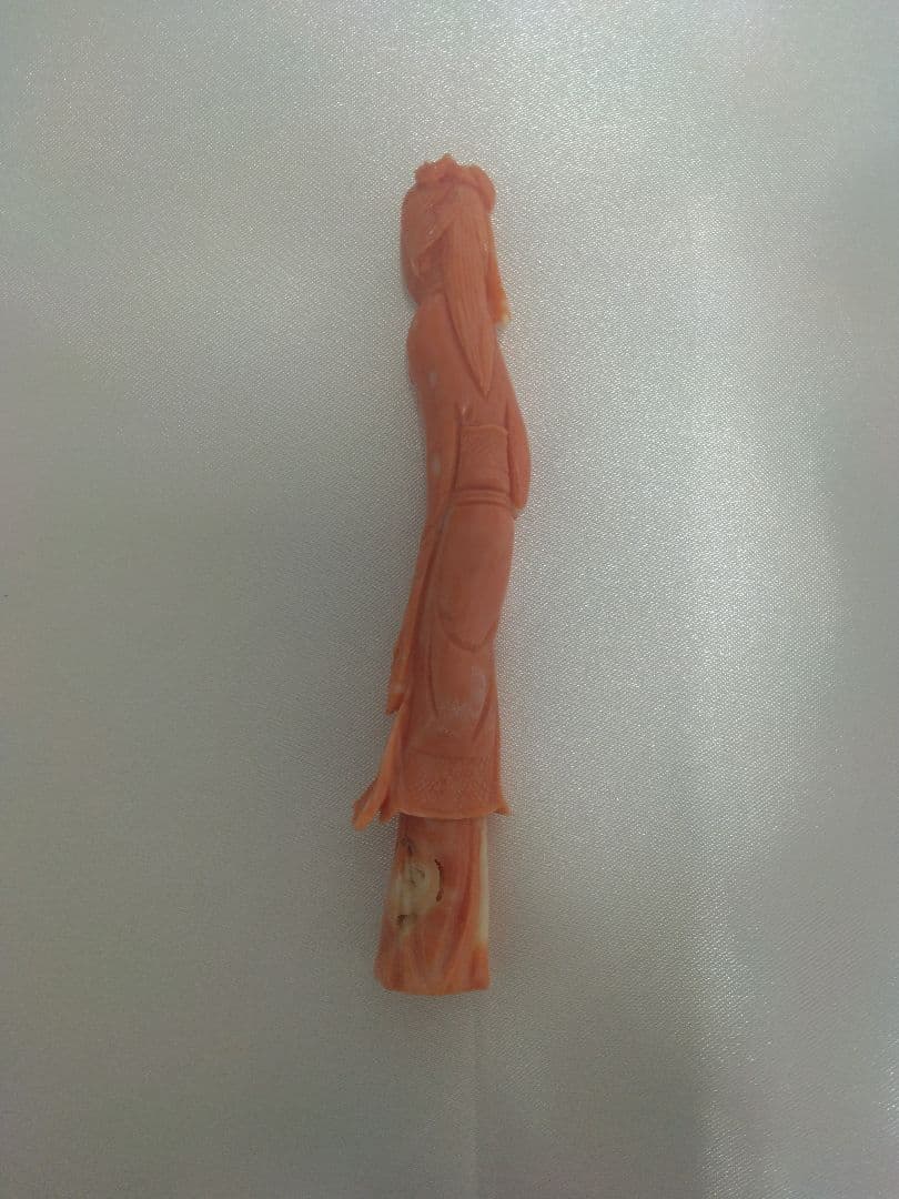 桃珊瑚彫刻品☆本珊瑚