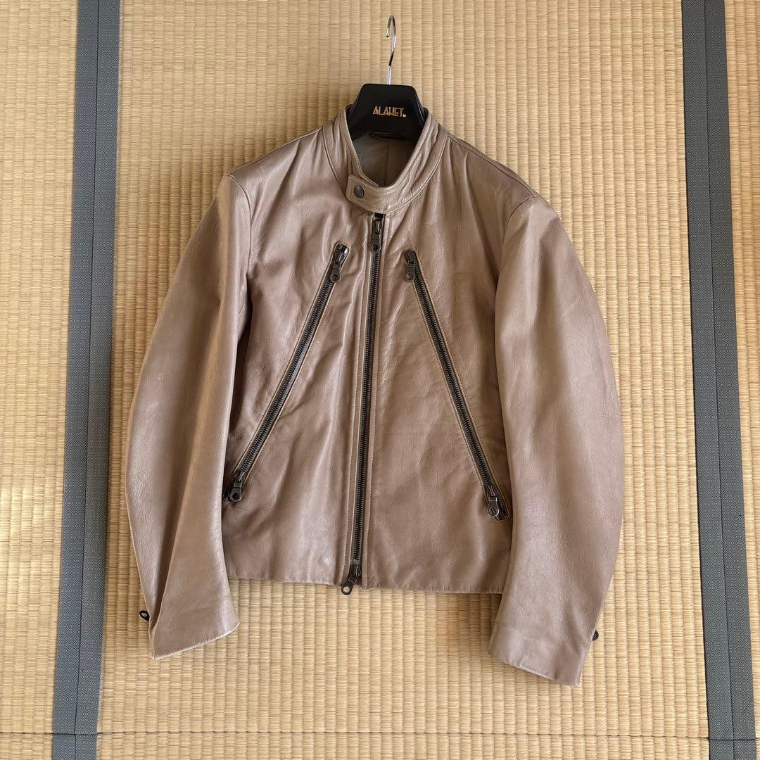 名作　マルジェラ本人期　2007ss 八の字レザーライダース