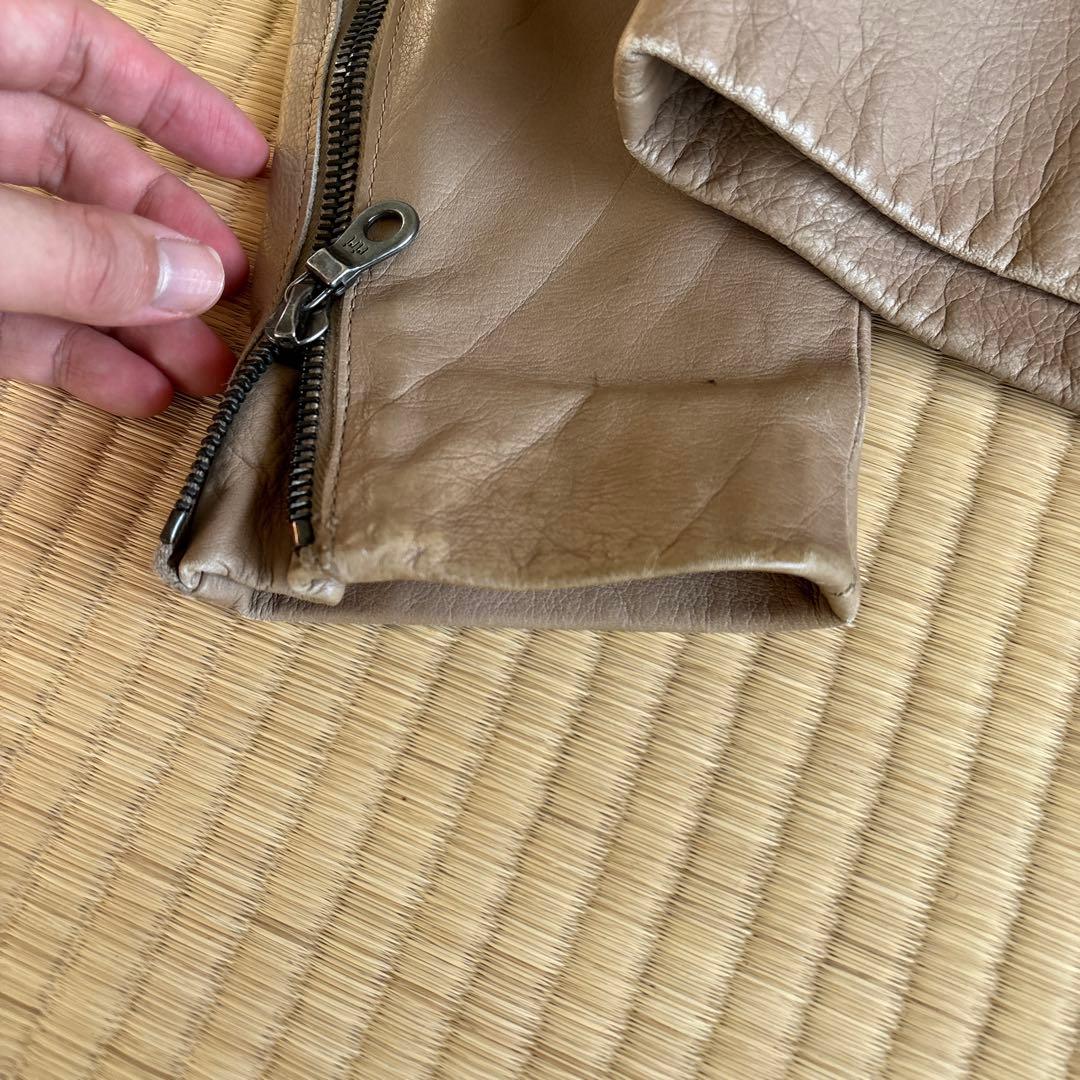 名作　マルジェラ本人期　2007ss 八の字レザーライダース