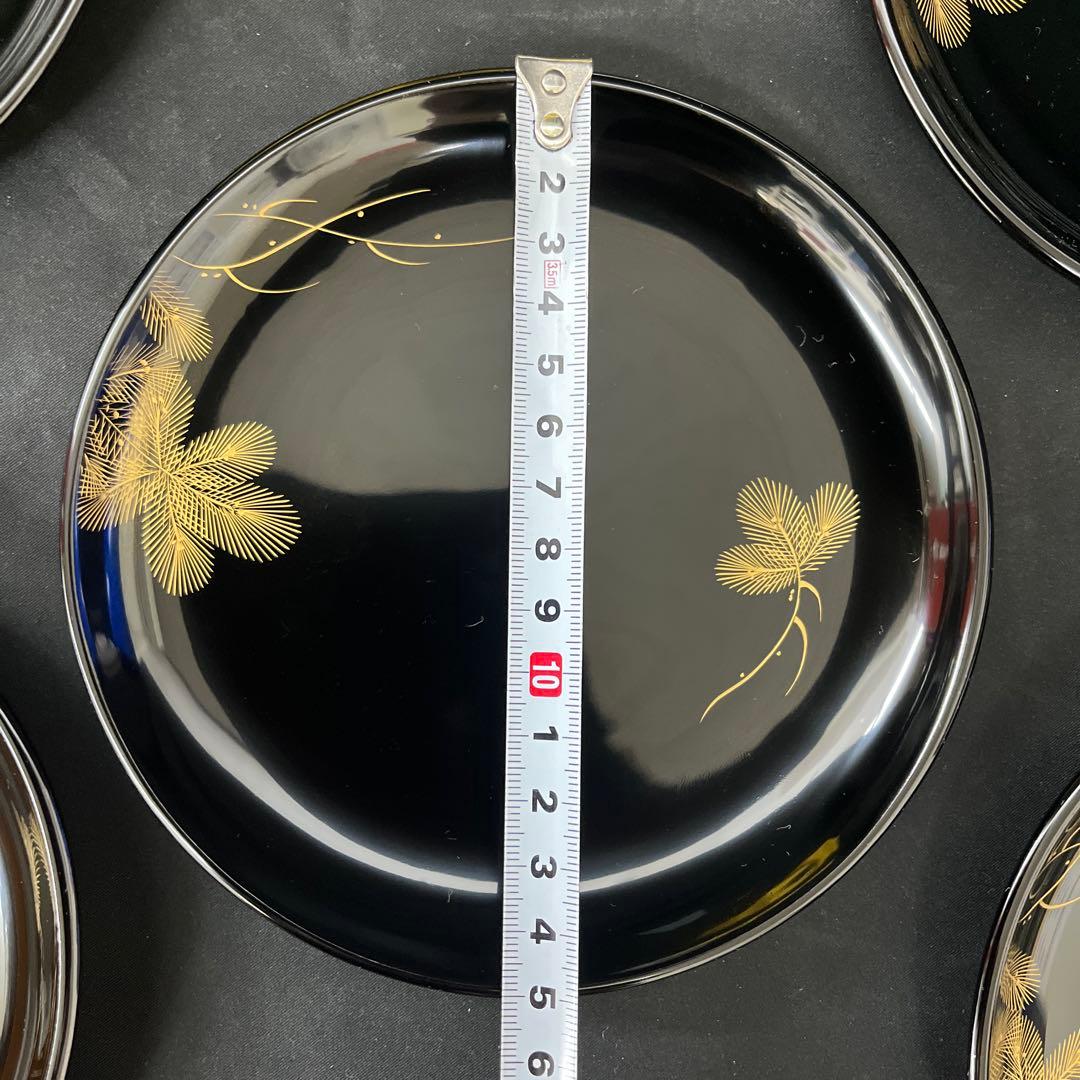 新品　未使用　輪島塗　菓子皿 ５枚 高級　茶道具