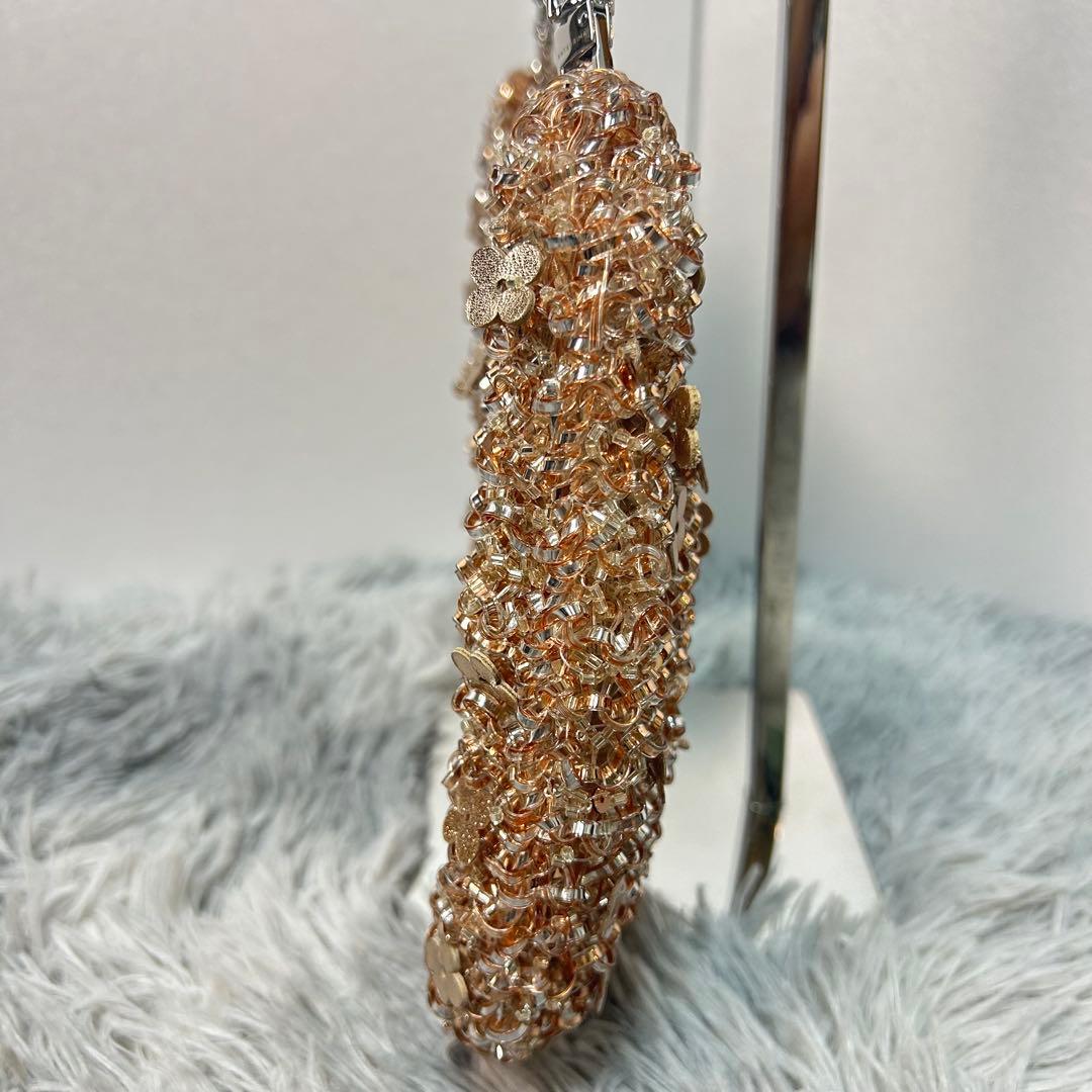 【美品】アンテプリマ ワイヤーバッグ フィオリトゥーラ ローズシルバーゴールド