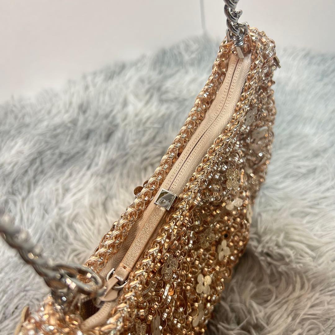 【美品】アンテプリマ ワイヤーバッグ フィオリトゥーラ ローズシルバーゴールド