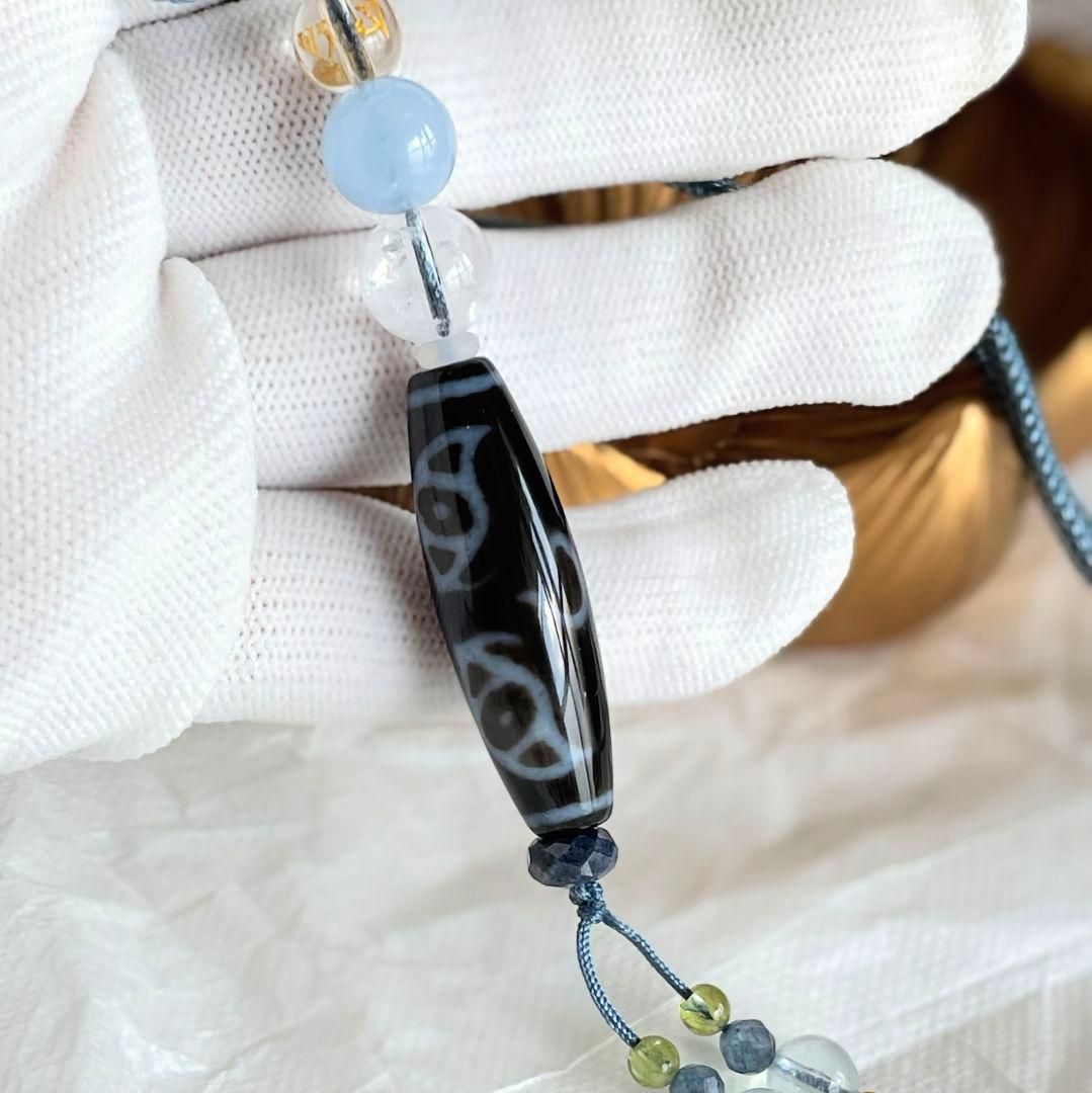 tabe1224様◆ご注文ご確認用 高級至純 佛龍眼梵字(卯)天珠 アクアマリン