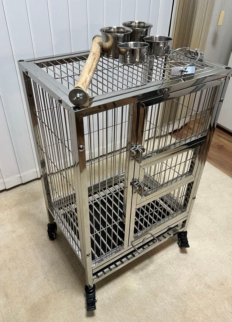 こんぱまるステンレス製 鳥かご 大型