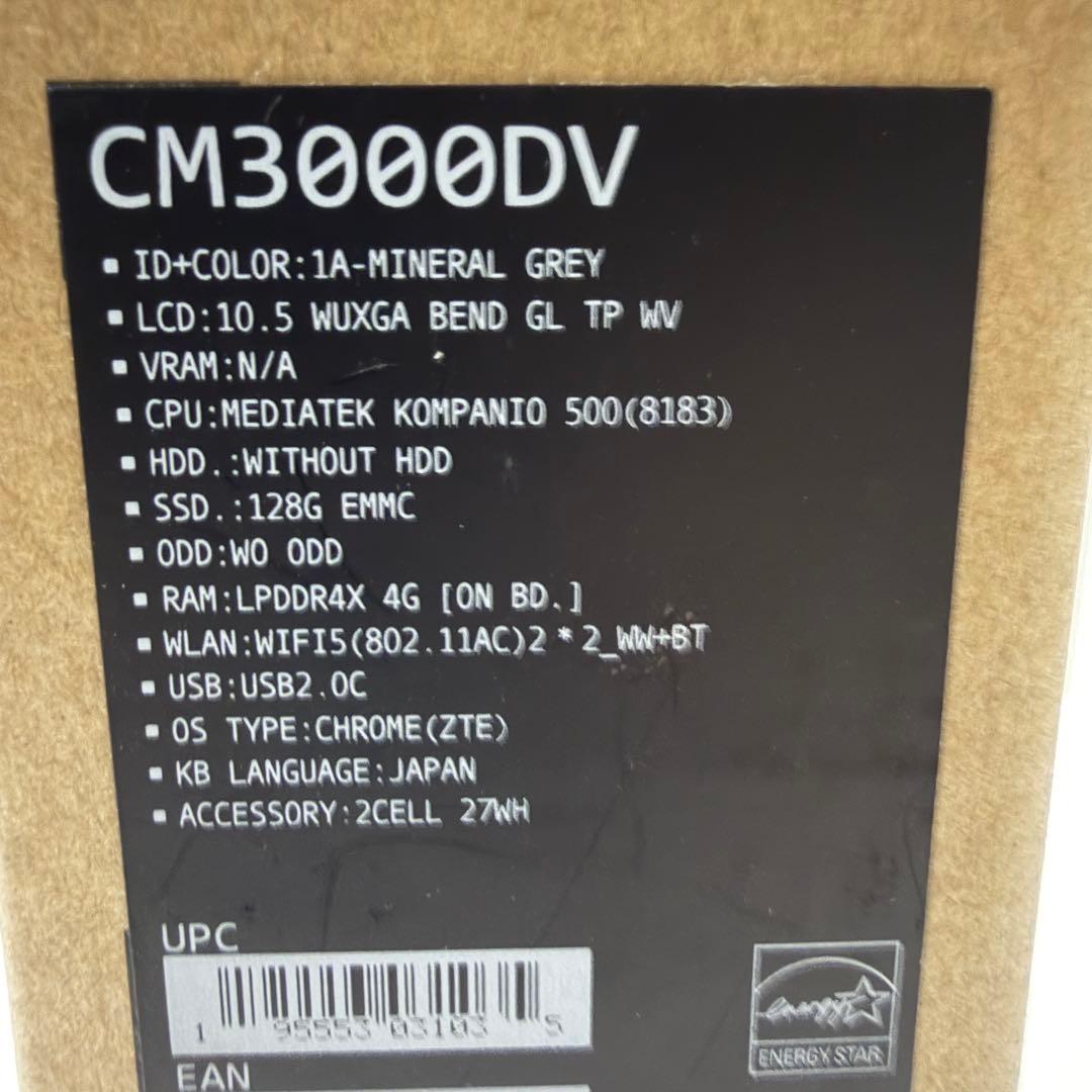 01、ASUS CM3000DVA-HT0019 クロームブック　新古品AC欠品