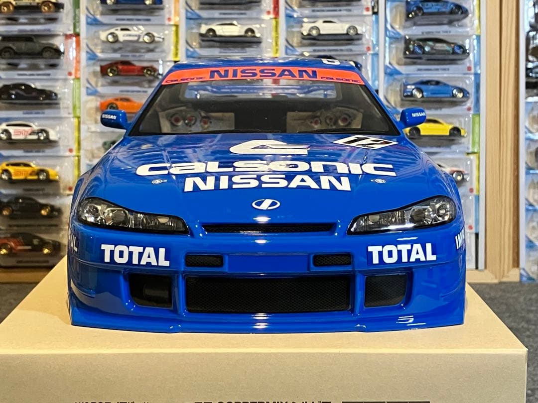 タミヤ ラジコン RC 日産シルビアS15 塗装済スペアボディ ブルー