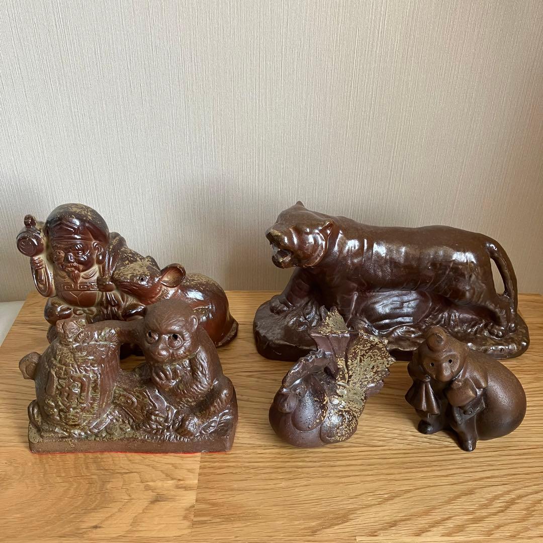 備前焼　干支　縁起物　5点セット