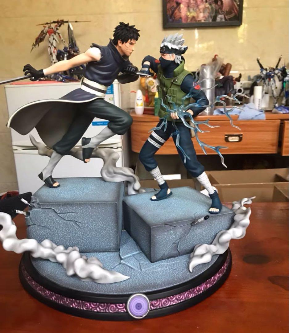 NARUTO ナルト はたけカカシ うちはオビトガレージキット スタチュー⑥