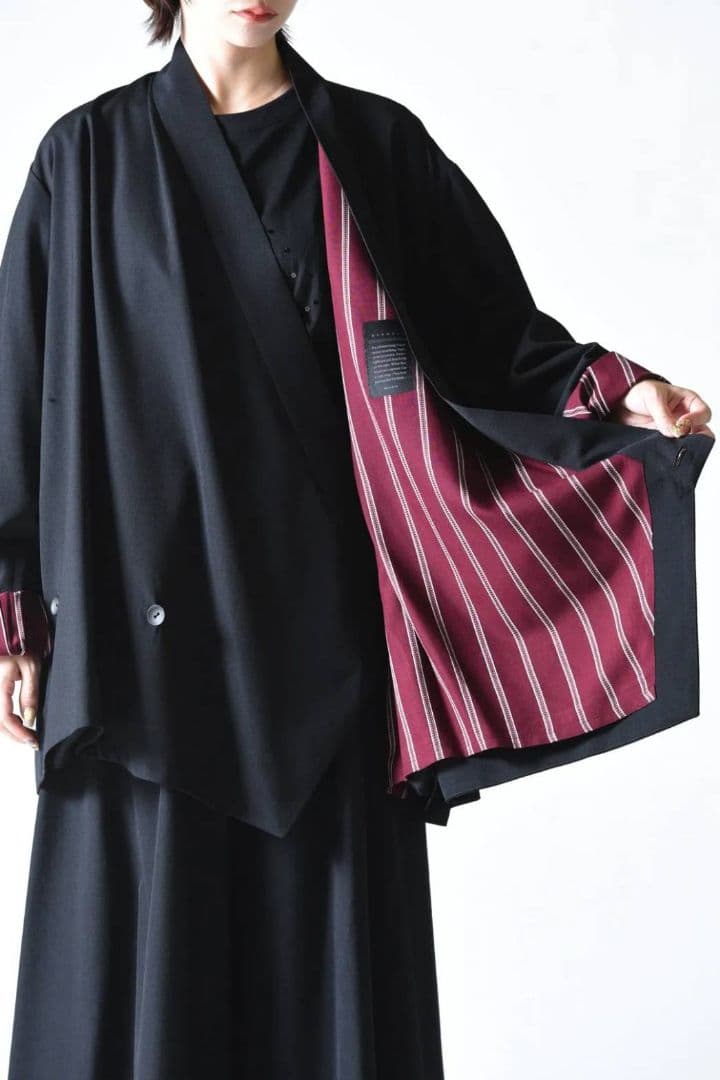 ジャケット・アウター BISHOOL Wool Gabardine KIMONO