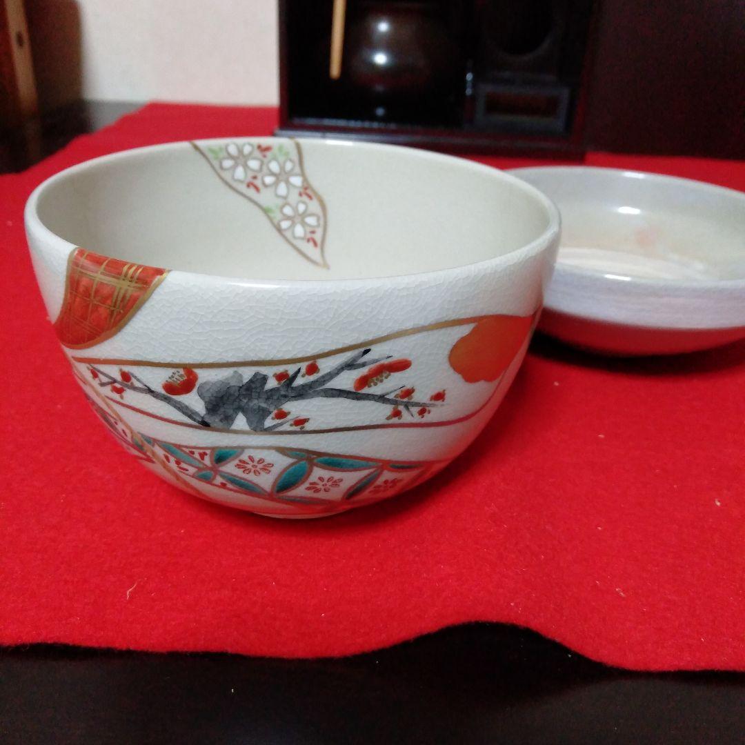 溜塗幅広　短冊茶箱