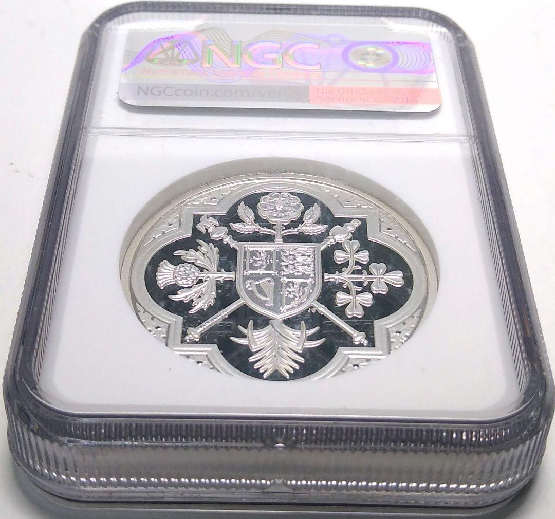 2023 チャールズ三世 戴冠記念 2oz £5 銀貨 NGC PF70UC
